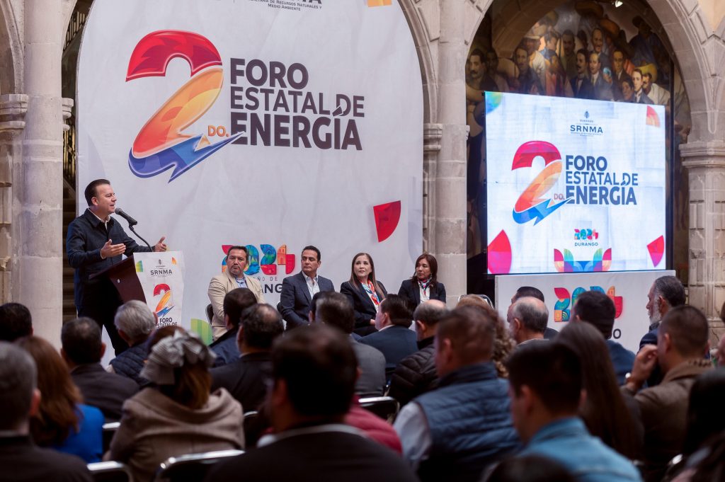 Durango será modelo en sustentabilidad y cuidado del medio ambiente: Gobernador Esteban en Segundo Foro Estatal de Energía