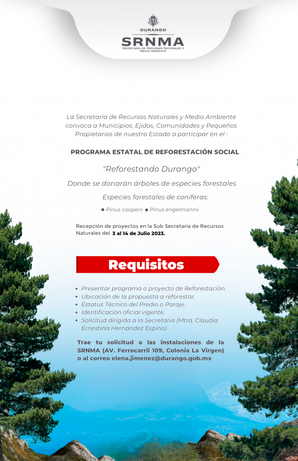 Programa Estatal de Reforestación Social “Reforestando Durango”